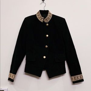 Zara Black Velvet Blazer
